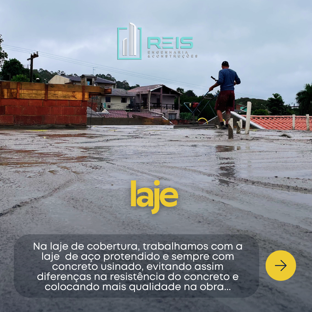 Execução da laje